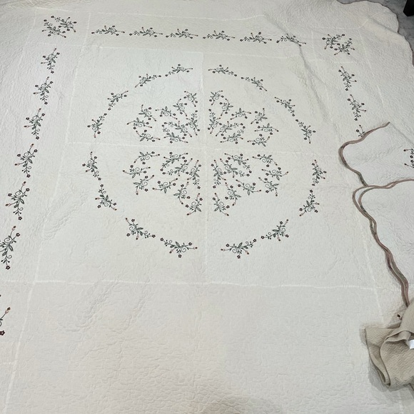 jcpenney Bedding Queen Floral Embroidered Quilt Shams Bed Skirt Jcp